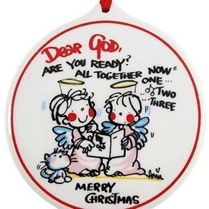 Y2K Dear God Kids 2003 Intercontinental Greetings, Ltd. Merry Christmas Ornament